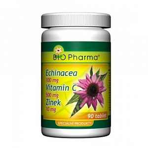 Echinacea 100mg+VitamínC 500mg+Zinek10mg tbl.90+30