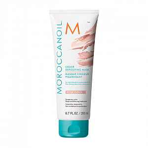 Moroccanoil Color Depositing jemná vyživující maska bez permanentních barevných pigmentů Rose Gold 200 ml