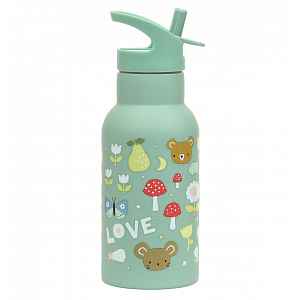 A Little Lovely Company nerezová lahev na pití, 350 ml  - radost