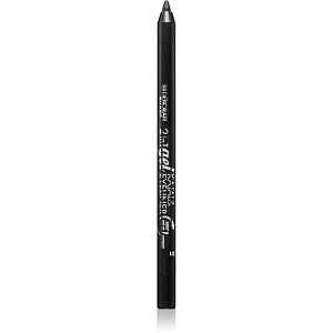 Deborah Milano 2 In 1 Gel Kajal & Eyeliner dlouhotrvající gelové oční linky odstín 01 Black 1.2 g