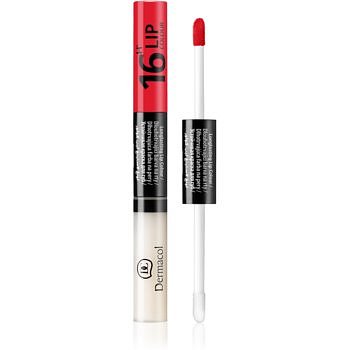 Dermacol 16H Lip Colour dlouhotrvající dvoufázová barva a lesk na rty odstín 02  4,8 g