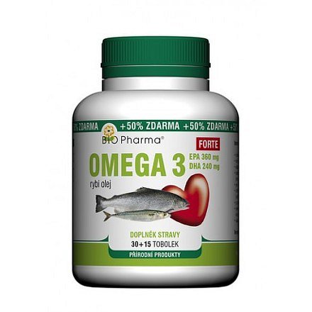 Omega 3 Forte 1200mg tob.30+15 Bio-Pharma