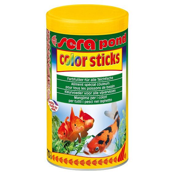 Sera vybarvovací krmivo pro zlaté a studenovodní ryby Pond Color Sticks 1000ml
