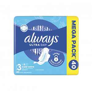 Always Ultra Den a noc hygienické vložky 40 ks