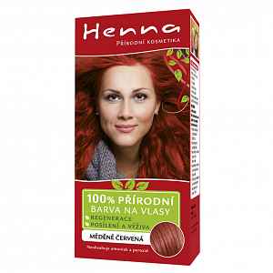 Důbrava HENNA přírodní barva na vlasy červená