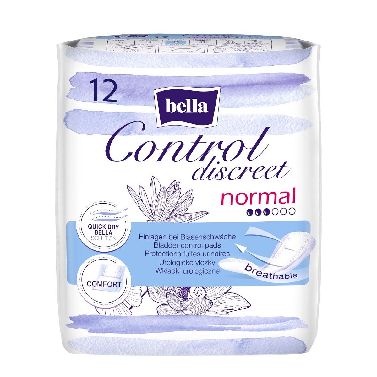 Bella Control Discreet normal urologické vložky 12 ks