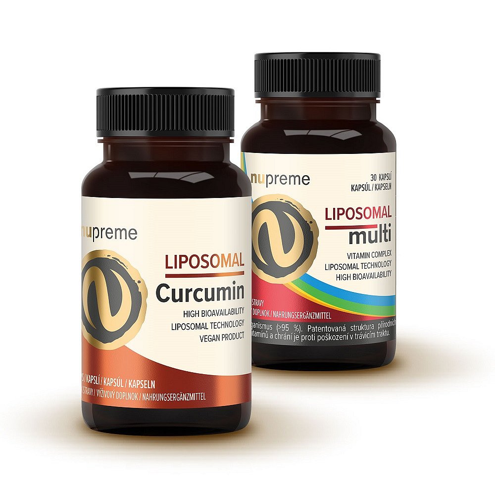 NUPREME Liposomal Curcumin 30 kapslí + Liposomal Multivitamin 30 kapslí