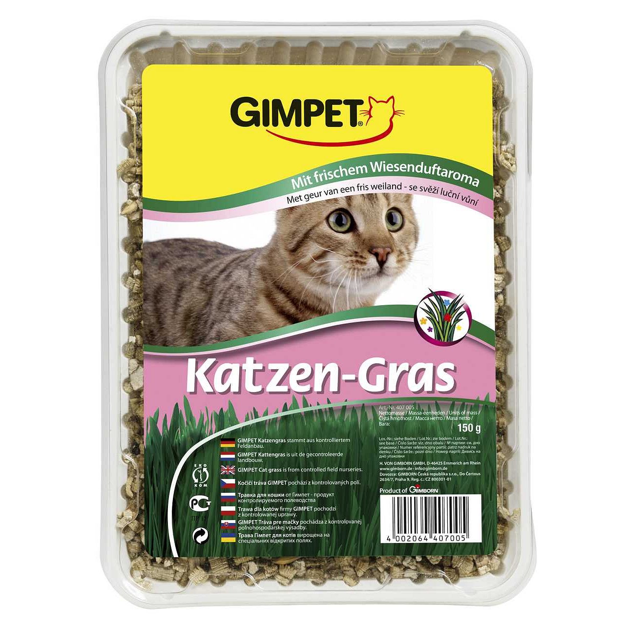 Gimpet Katzen-Gras kočičí tráva s luční vůní 150g