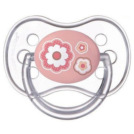 Šidítko 6-18m silikonové symetrické Newborn Baby růžové