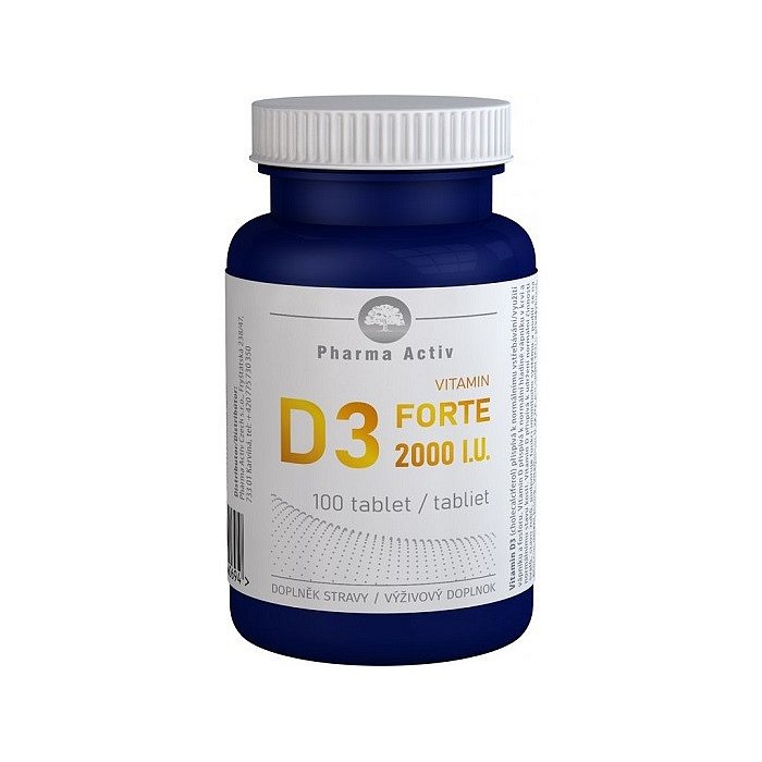 Vitamín D3 FORTE 2000 I.U. tbl.100