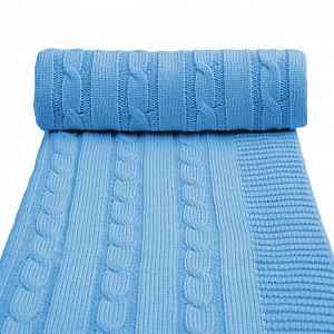 Dětská pletená deka, modrá