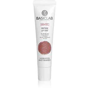BasicLab Dermocosmetics Beauties lesklý balzám na rty s peptidy odstín 300 Teddy 15 ml