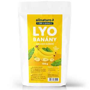 Allnature Banány Lyo mrazem sušené 100g