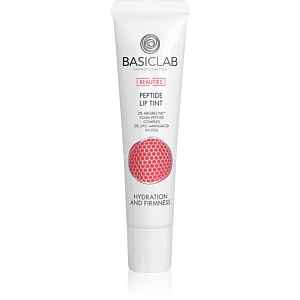 BasicLab Dermocosmetics Beauties lesklý balzám na rty s peptidy odstín 230 Dusty Rose 15 ml