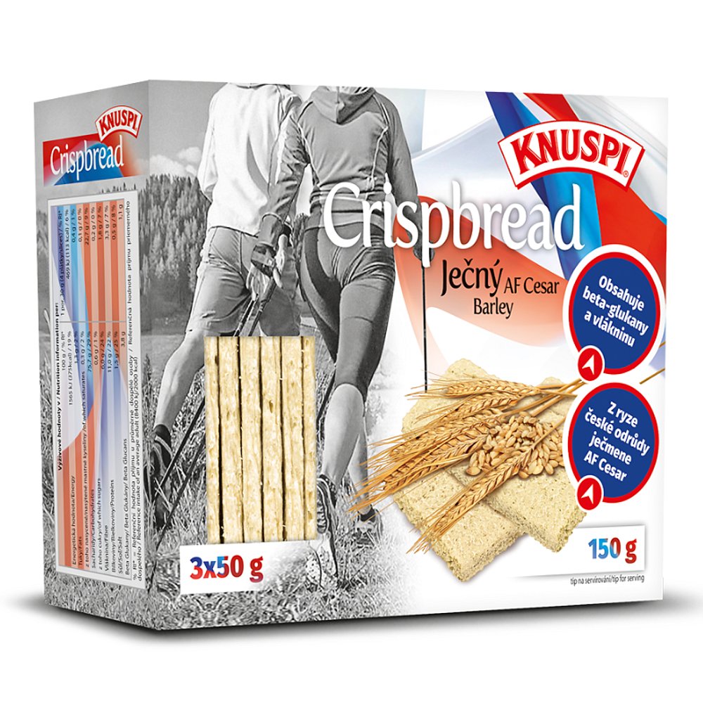 KNUSPI Crispbread ječný 150 g