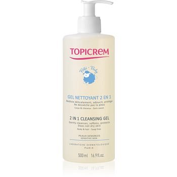 Topicrem BABY My 1st Cleansing Gel 2in1 mycí gel na tělo a vlasy pro děti od narození 500 ml