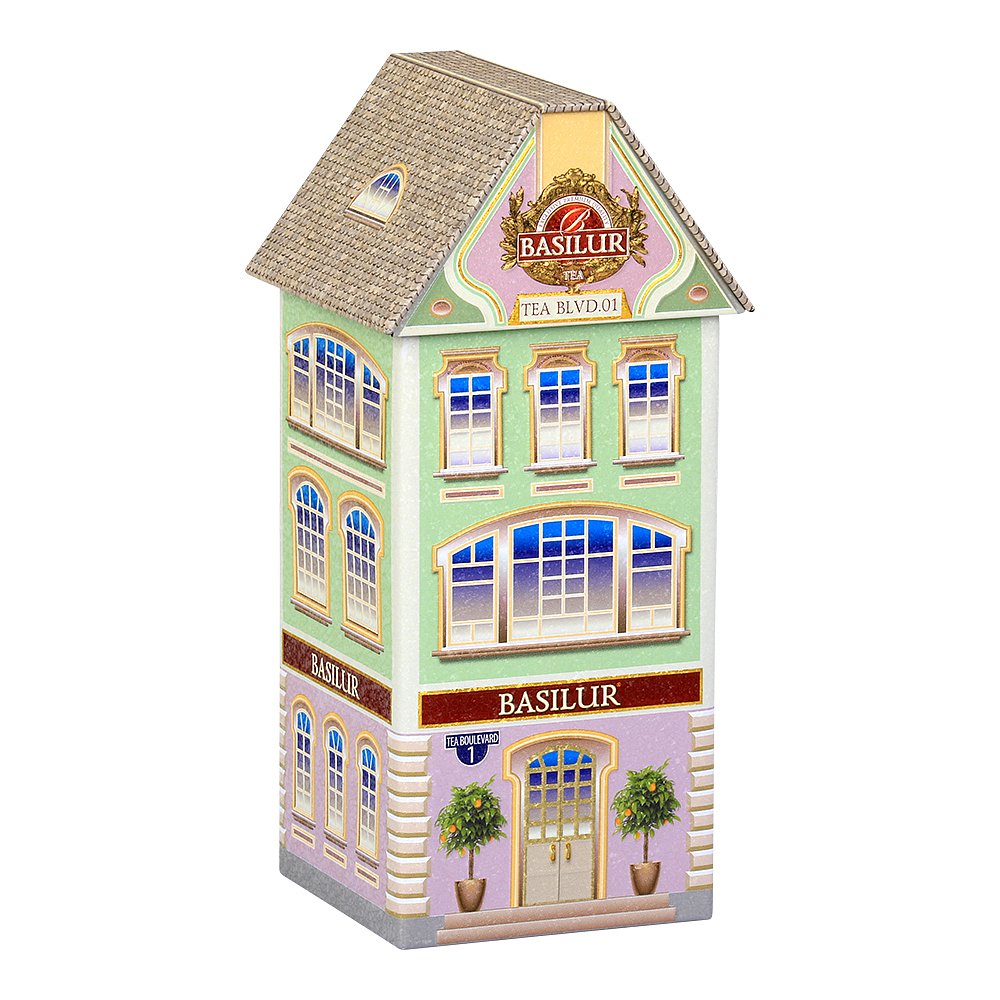 BASILUR Festival Tea House Boulevard 1 zelený sypaný čaj 75 g