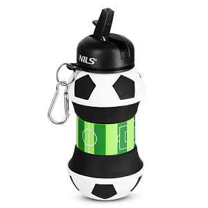 Nils Skládací silikonová láhev  NC4104 550ml fotbal