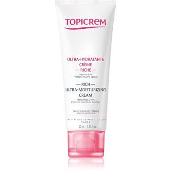 Topicrem UH FACE Rich Ultra-Moisturizing Cream bohatý hydratační krém pro citlivou a suchou pleť 40 ml