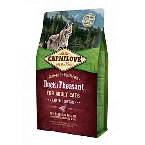 CARNILOVE Cat Duck&Pheasant Adult Hairball Contr 2 kg