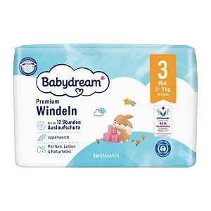 Babydream Pleny Premium Midi, 5–9 kg, vel. 3 46 ks 46 ks