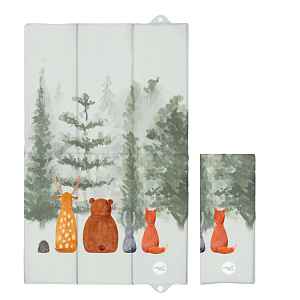 CEBA BABY Podložka přebalovací cestovní (80x50) Basic Forest Companions