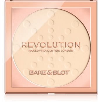 Makeup Revolution Bake & Blot fixační pudr odstín Translucent 5,5 g