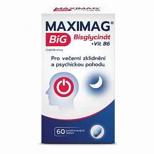 MaxiMag BiG Bisglycinát + vitamín B6 60 tablet