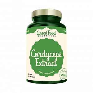 GREENFOOD NUTRITION Cordyceps Extract 90 kapslí