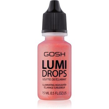 Gosh Lumi Drops tekutá tvářenka odstín 010 Coral Blush 15 ml