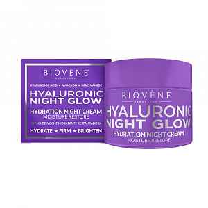 BIOVÉNE Hyaluronic Nigt Glow hydratační noční krém 50 ml