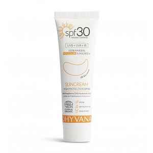 Dhyvana Přírodní minerální opalovací krém na obličej SPF30 50 ml