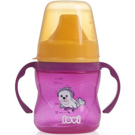 Nevylévací hrníček LOVI Hot Cold růžový 150ml bez BPA