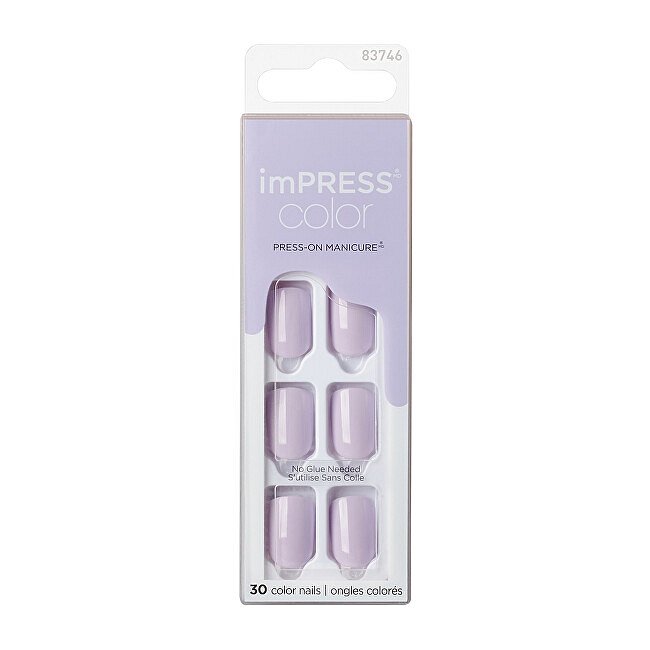 Samolepící nehty imPRESS Color Picture Purplect 30 ks