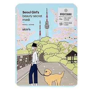 skin79 Plátýnková pleťová maska Seoul Girl`s Beauty Secret (Brightening Mask) 20 g