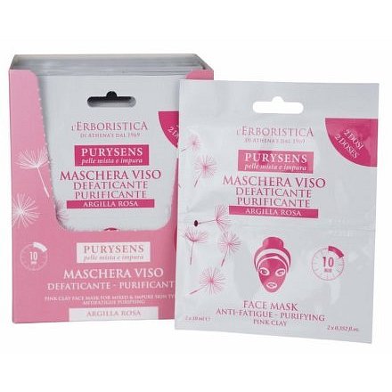Erboristica Pleťová maska s růžovým jílem čistící 2x10ml