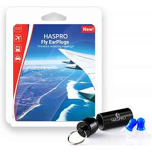 HASPRO Travel - Airplane špunty do uší na cestování, 1 pár / 2ks