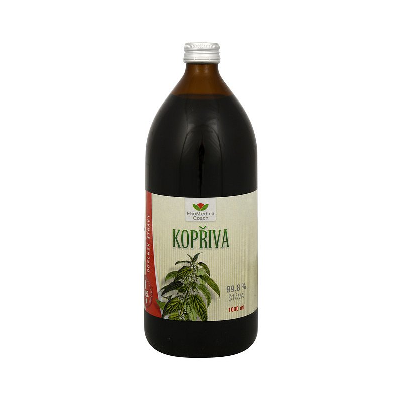 Kopřiva - 99,8% šťáva z kopřivy 1000 ml