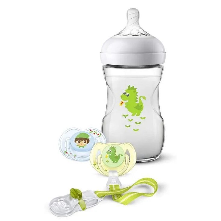 Philips AVENT Sada Natural 260 ml drak zelená