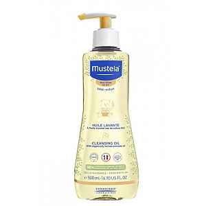 Mustela Bébé Dry Skin čisticí olej pro děti od narození 500 ml