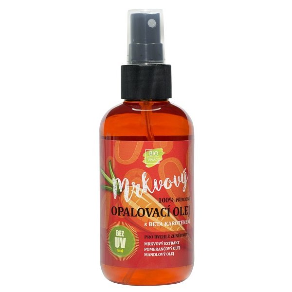 BIO VIVACO Přírodní opalovací mrkvový olej pro rychlé opálení 150ml