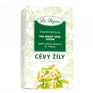 Dr. Popov Čaj Cévy a žíly nálevové sáčky 20x1,5 g