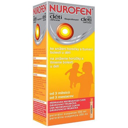 Nurofen pro děti Jahoda 4000mg/200ml