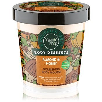 Organic Shop Body Desserts Almond & Honey tělová pěna pro výživu a hydrataci  450 ml