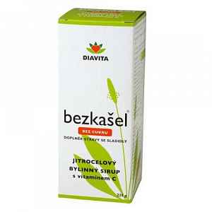 BEZKAŠEL jitrocelový bylinný sirup bez cukru 225 g