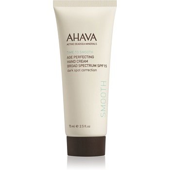 Ahava Time To Smooth omlazující krém na ruce proti pigmentovým skvrnám SPF 15  75 ml