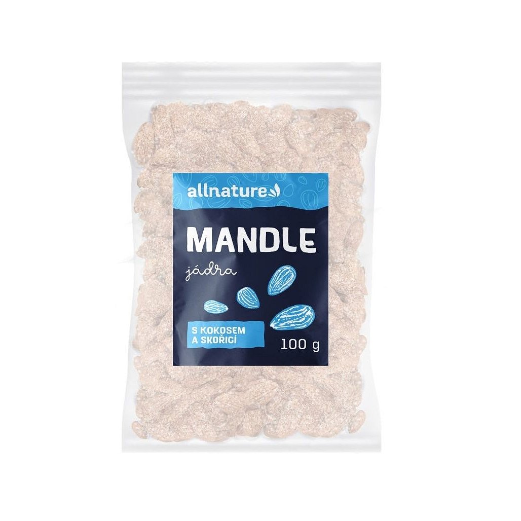 Allnature Mandle s kokosem a skořicí 100 g