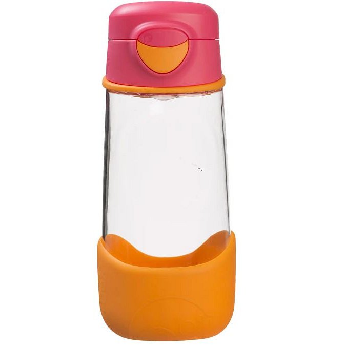 B.box Sport lahev na pití růžová/oranžová 450ml