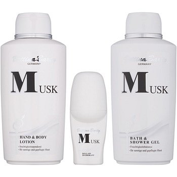 Bettina Barty Classic Musk dárková sada I.  tělové mléko 500 ml + sprchový gel 500 ml + deodorant roll-on 50 ml