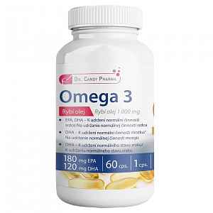 Dr.Candy Pharma Omega 3 Rybí olej cps.60x1000mg